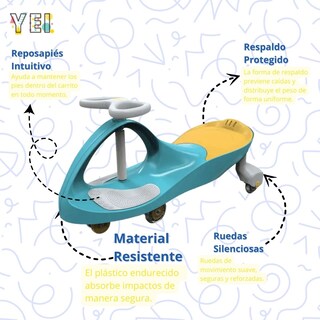 Foto 3 | Montable Yei Yei-cm01bl-wiggle Tipo Helicóptero Azul