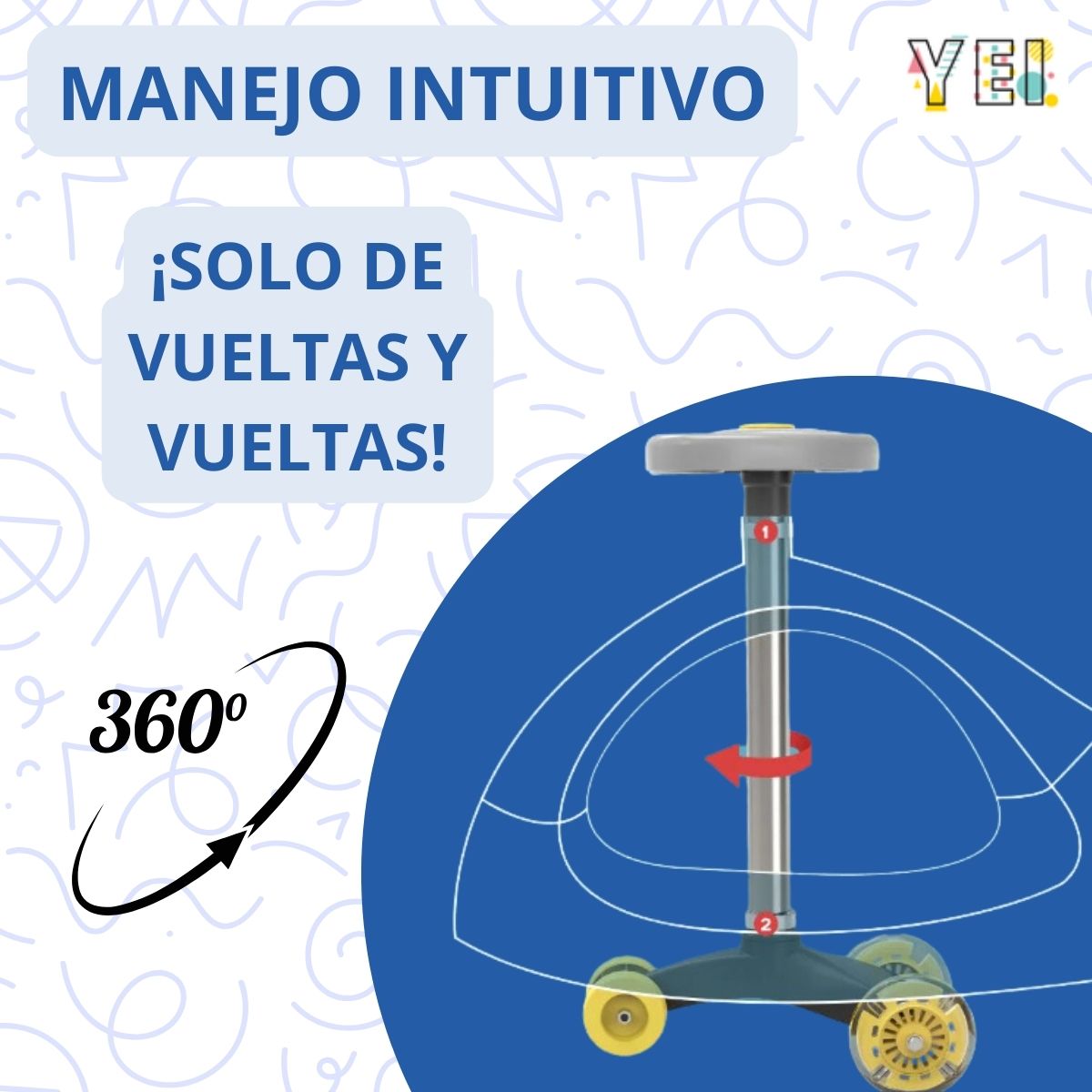 Foto 4 | Montable Yei Yei-cm01bl-wiggle Tipo Helicóptero Azul