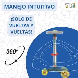 Foto 4 | Montable Yei Yei-cm01bl-wiggle Tipo Helicóptero Azul