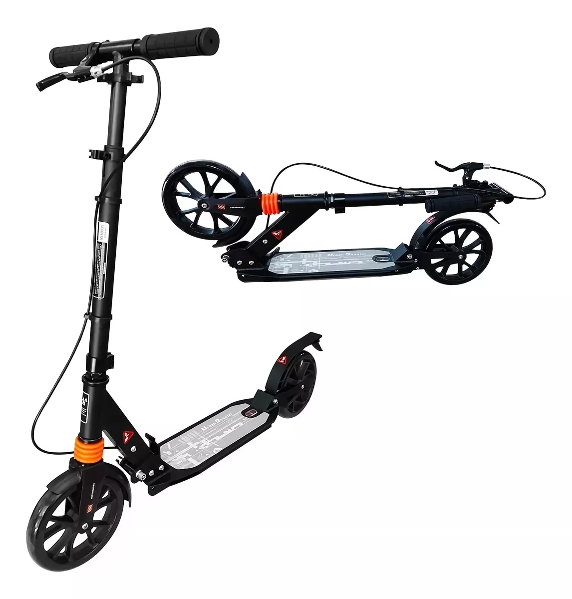 Scooter Infantil Aeiou 683-2 Plegable Negro $1,139