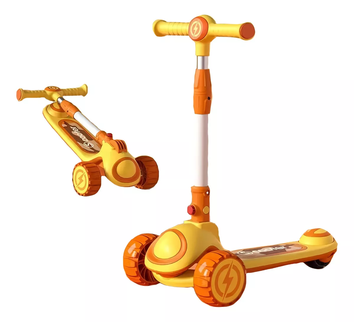 Scooter Aeiou 616 Plegable Amarillo para Niño