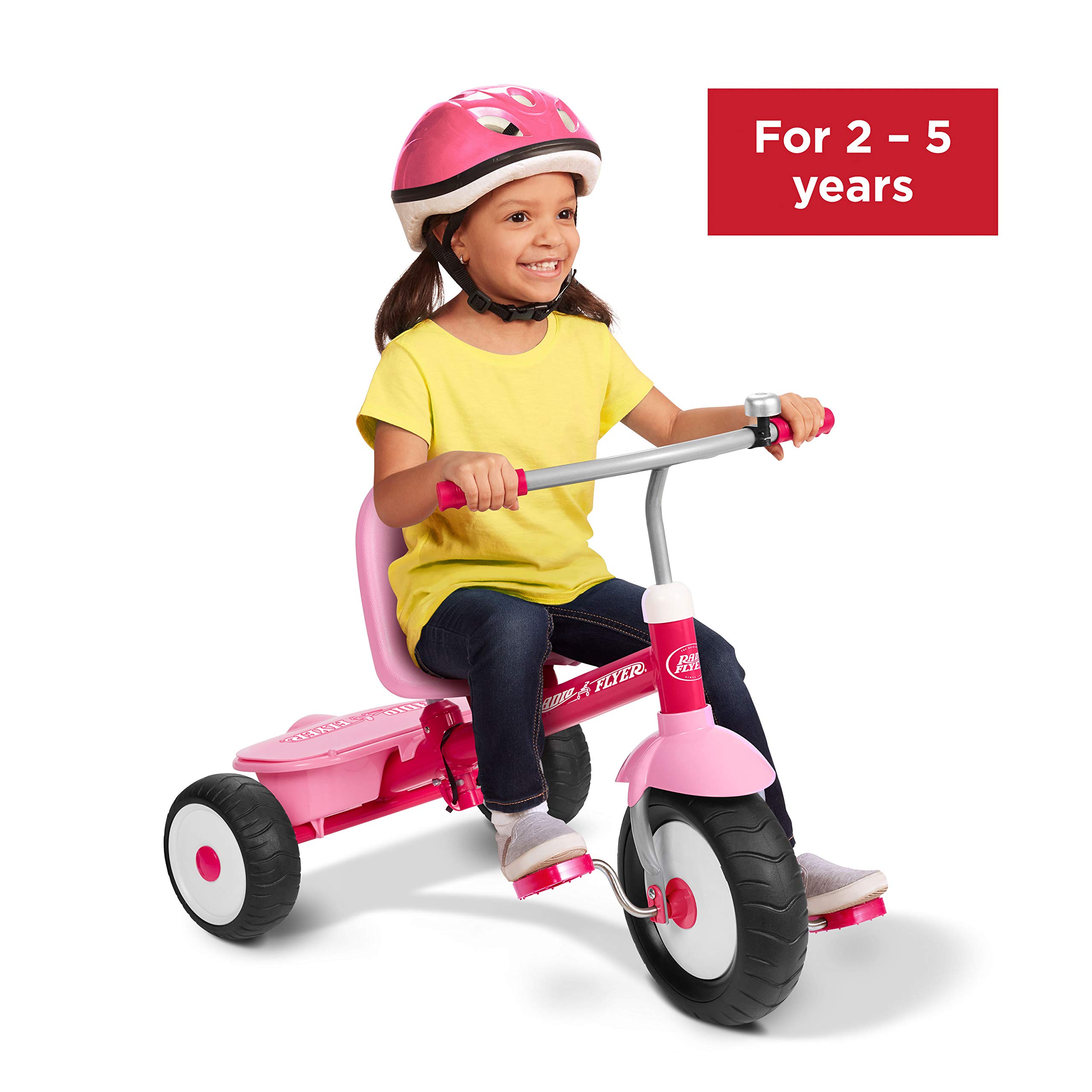 Foto 3 pulgar | Tricycle Radio Flyer Deluxe Steer & Stroll, Rosa, De 2 A 5 Años - Venta Internacional.