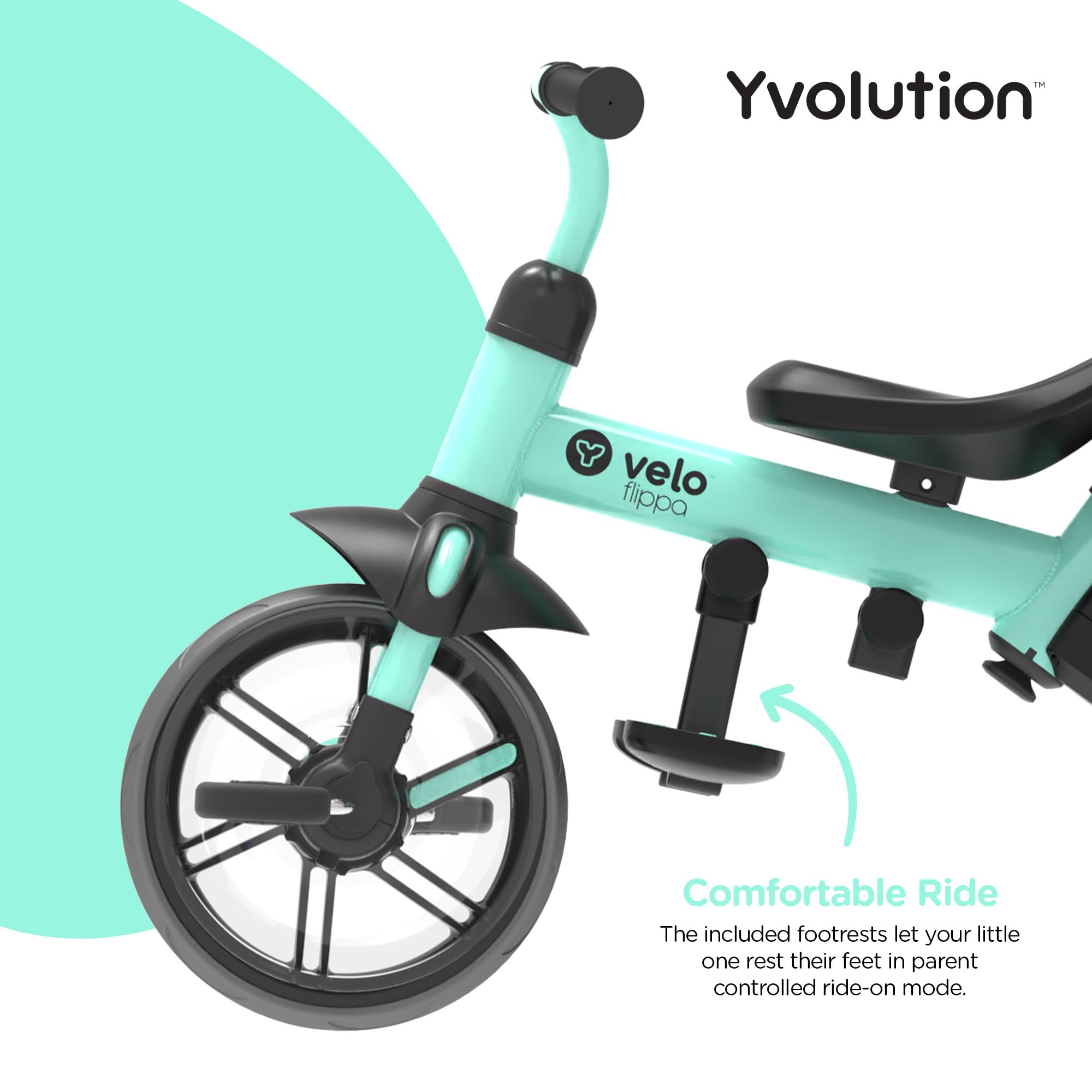 Foto 4 pulgar | Triciclo Yvolution Velo Flippa 3 En 1 Para Niños De 2 A 5 Años, Color Verde - Venta Internacional.