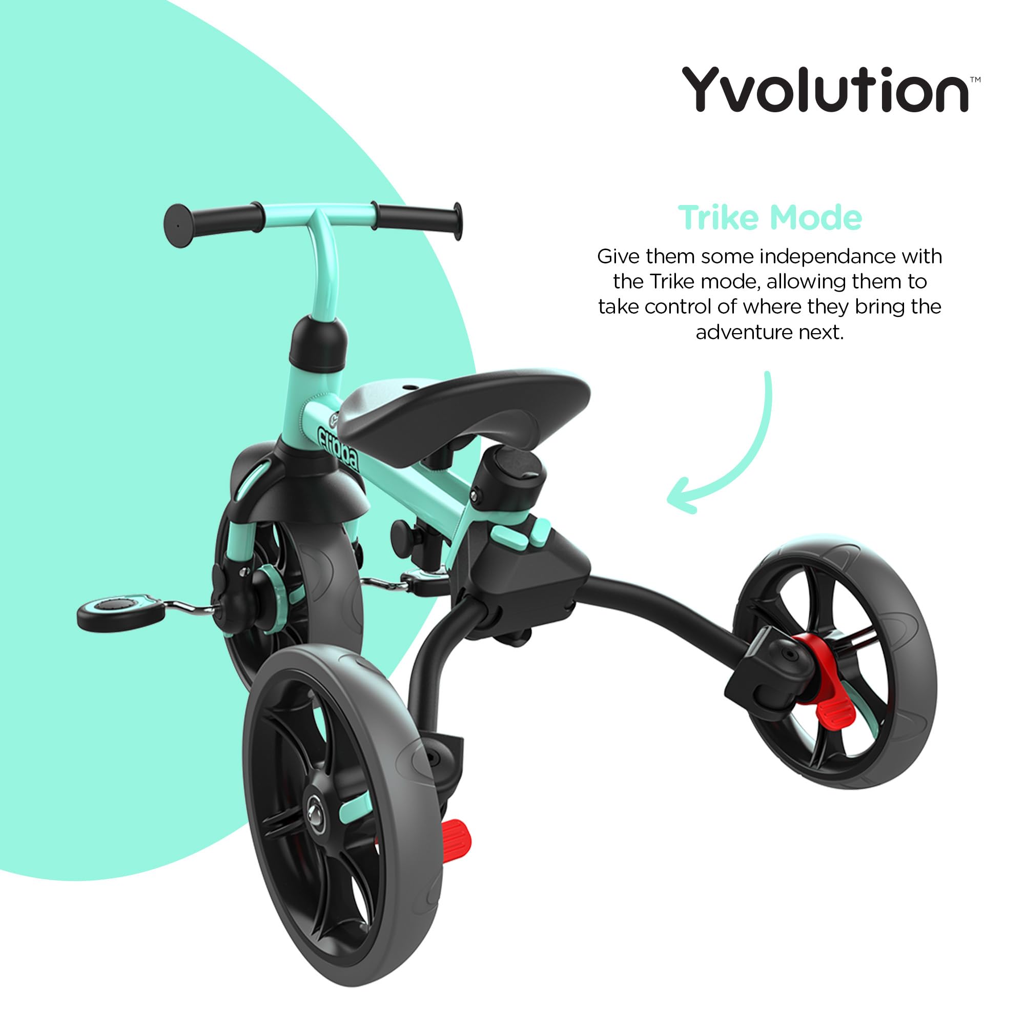 Foto 5 | Triciclo Yvolution Velo Flippa 3 En 1 Para Niños De 2 A 5 Años, Color Verde - Venta Internacional.