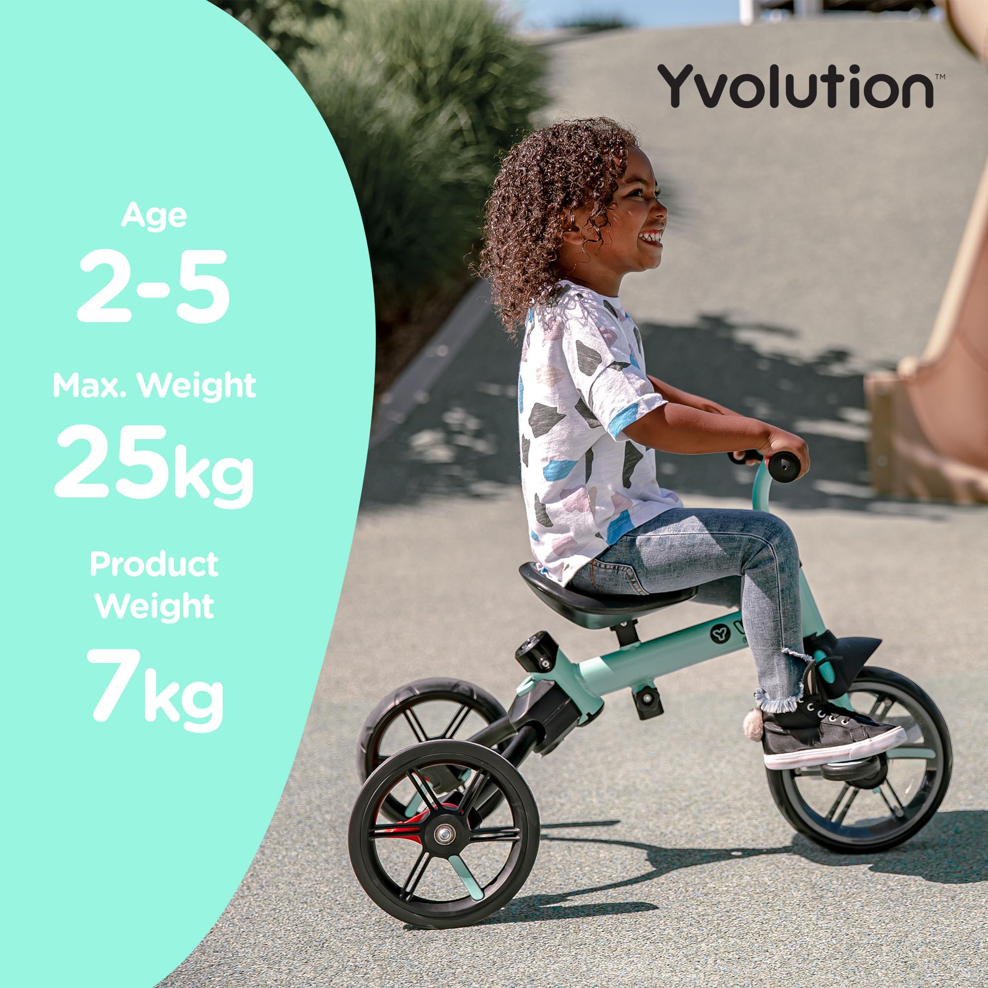 Foto 8 pulgar | Triciclo Yvolution Velo Flippa 3 En 1 Para Niños De 2 A 5 Años, Color Verde - Venta Internacional.