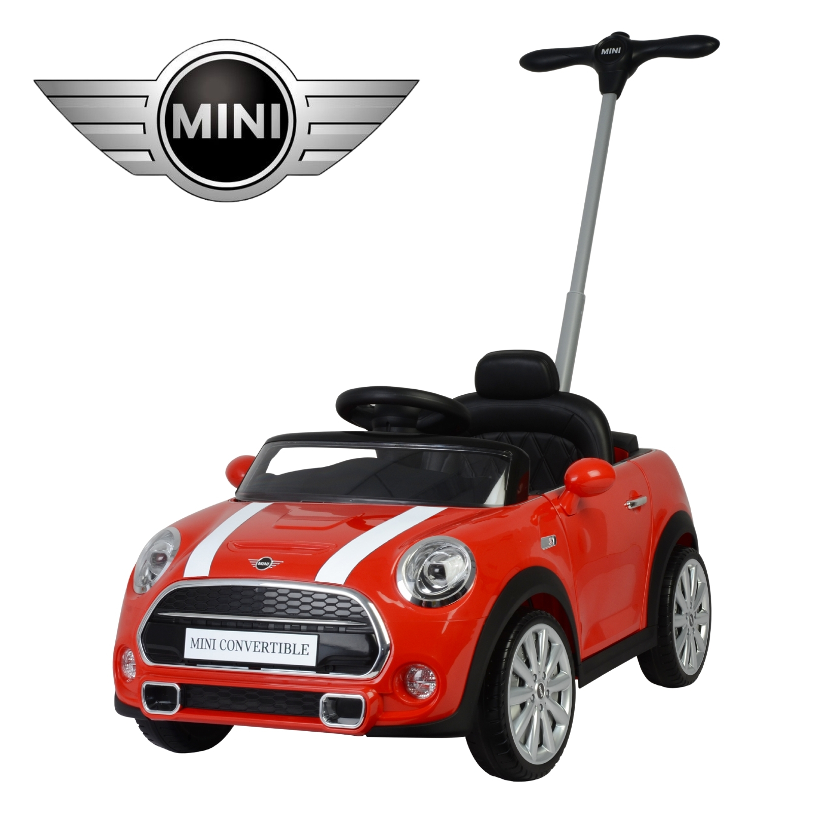 Montable Mini Cooper Convertible Rojo para Niños