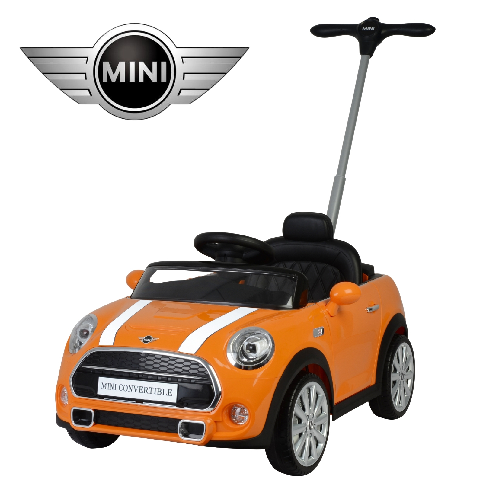 Montable Mini Cooper Convertible Anaranjado para Niño