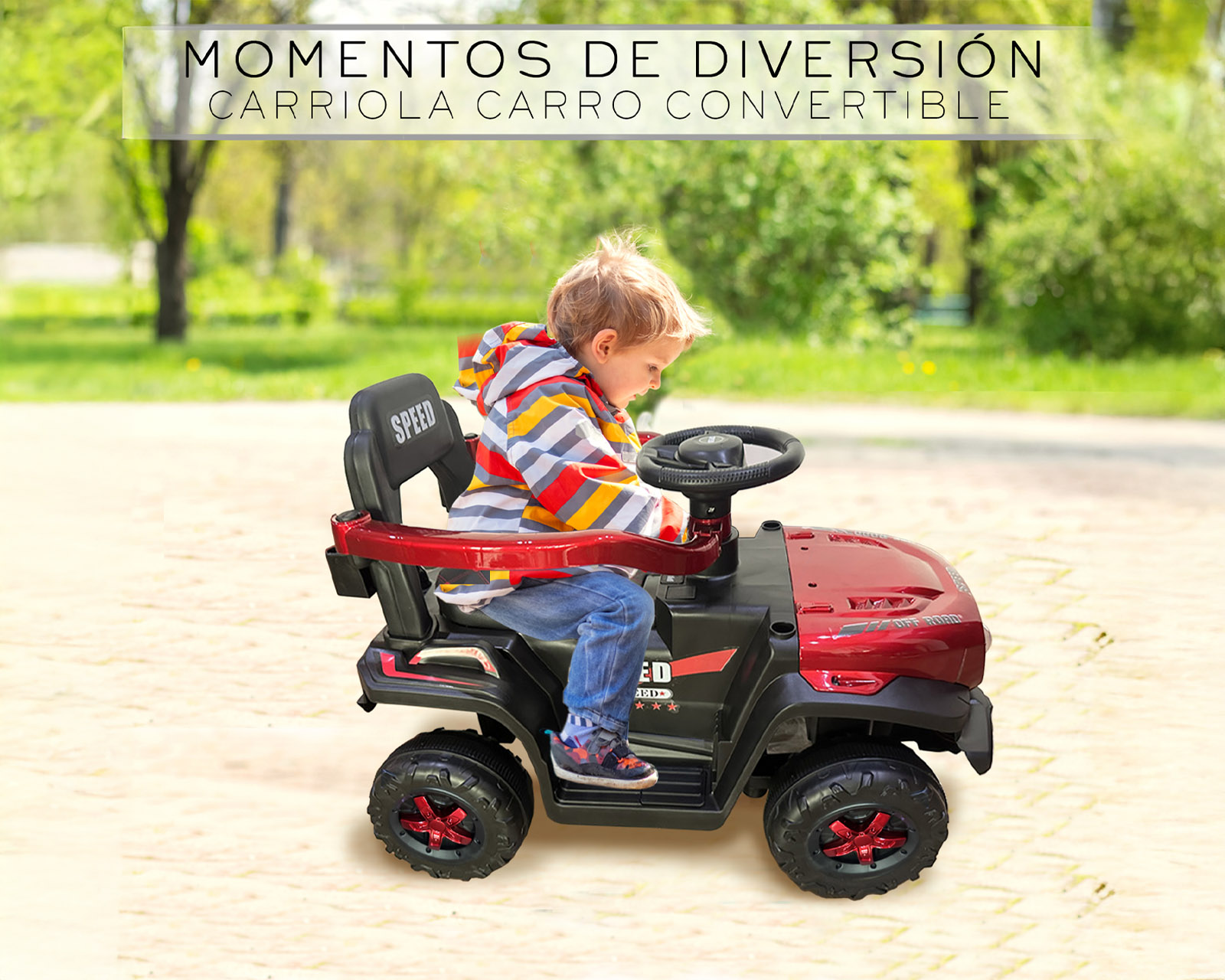 Foto 4 pulgar | Carrito Montable Infantil Push Car para Bebé Rojo