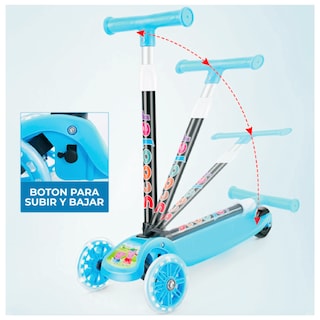 Foto 3 | Scooter Infantil con Luces Led y Asiento Rosa