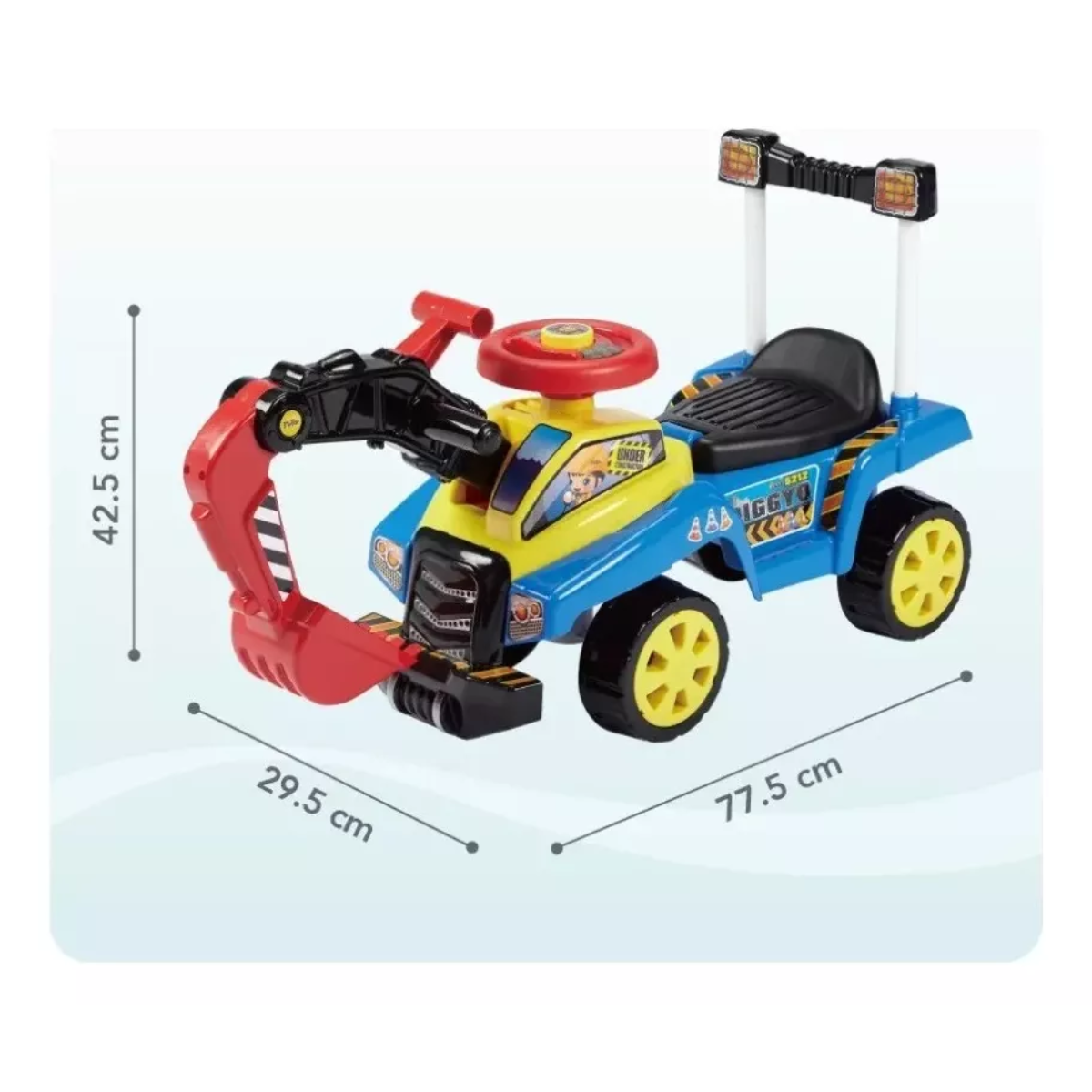 Foto 3 pulgar | Carro Montable Mytek Diggyo de Excabadora con Sónido Azul