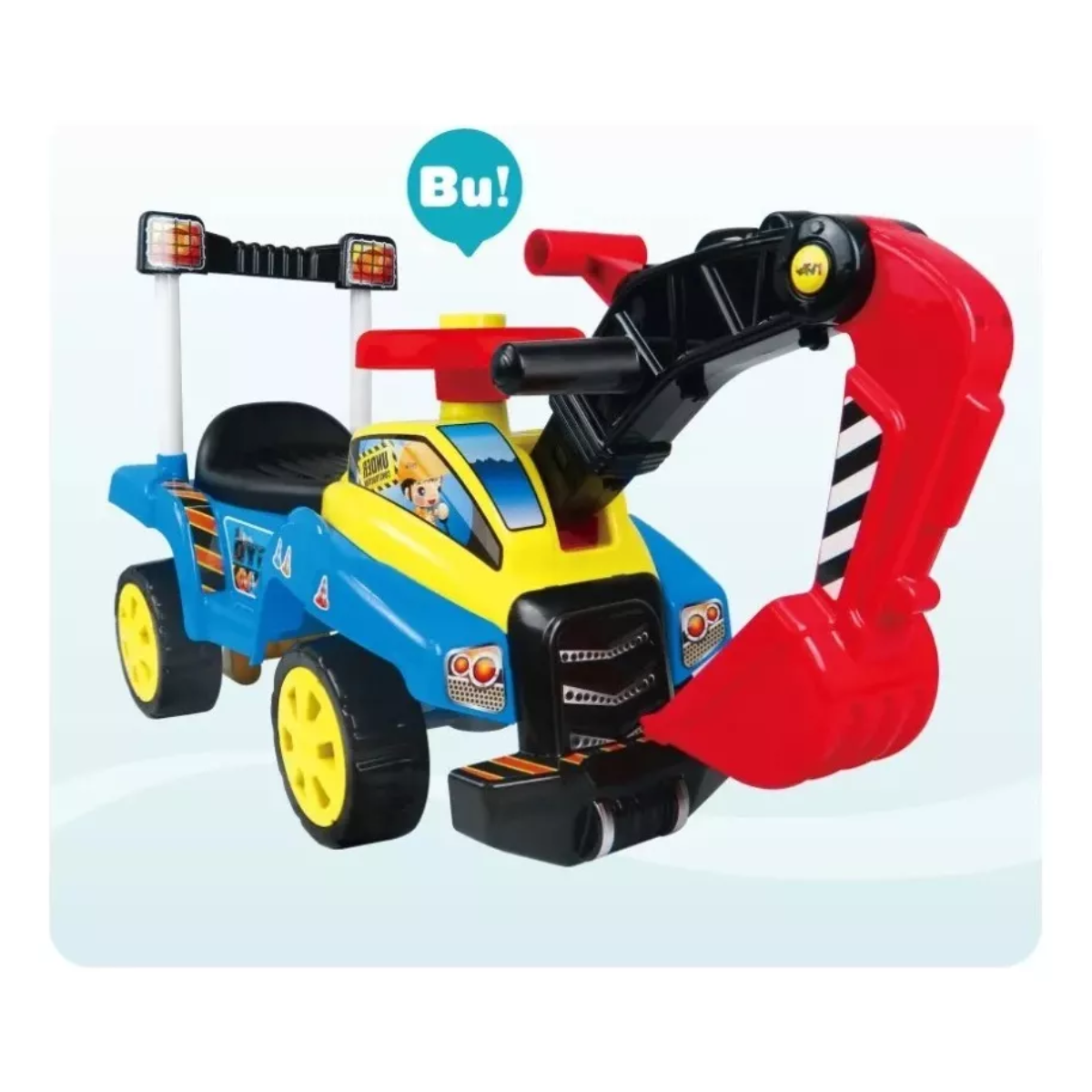 Foto 4 pulgar | Carro Montable Mytek Diggyo de Excabadora con Sónido Azul