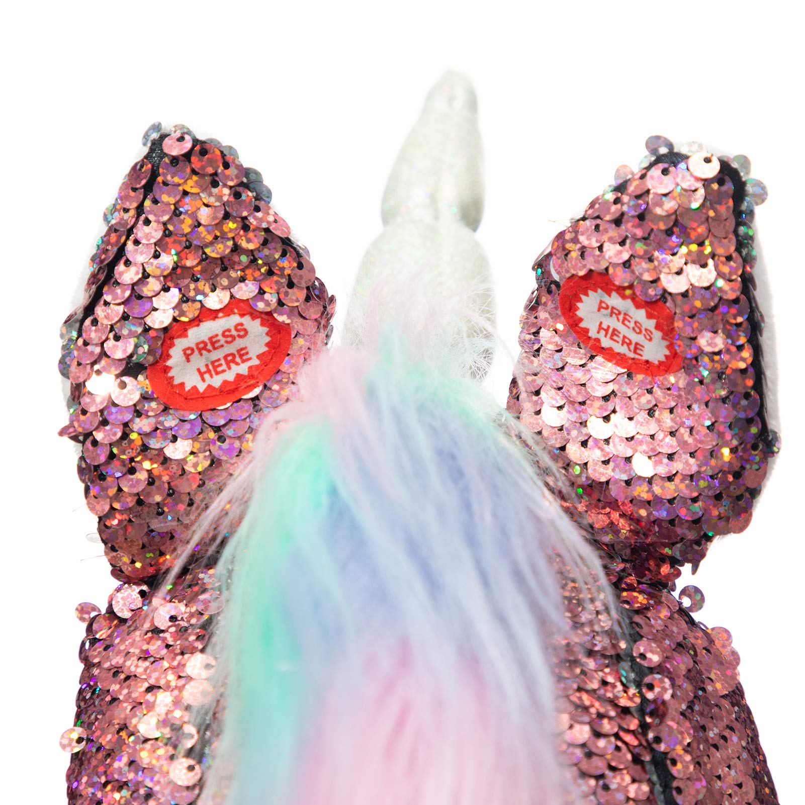 Foto 7 pulgar | Lentejuela De Peluche Con Forma De Unicornio, Diseño De Caballo, Hollyhome, Con Sonido, 91 Cm - Venta Internacional.