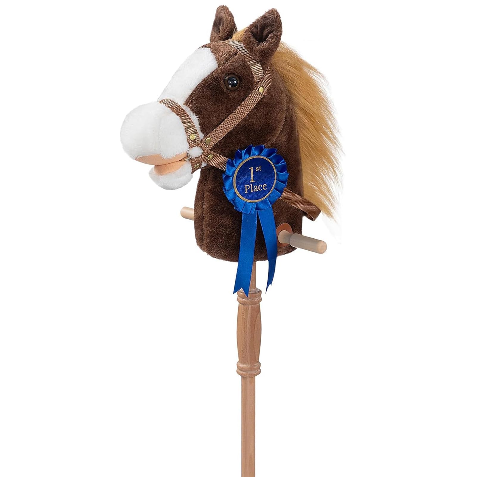 Foto 2 pulgar | Palo De Peluche Horse Hollyhome Chocolate Con Cinta Desmontable - Venta Internacional.