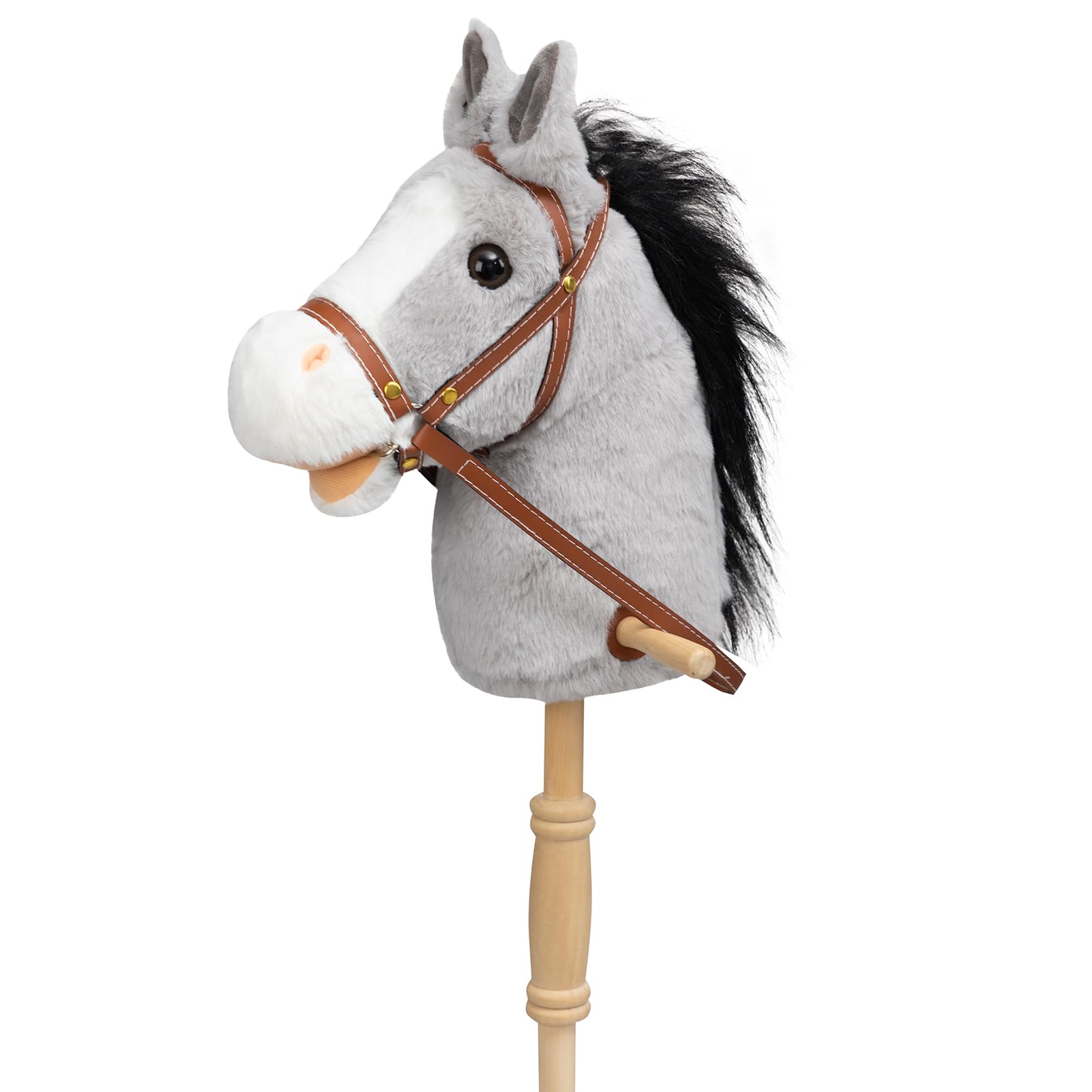 Foto 2 pulgar | Peluche Con Forma De Caballo Hollyhome Outdoor Con Sonido, 91 Cm, Color Gris - Venta Internacional.