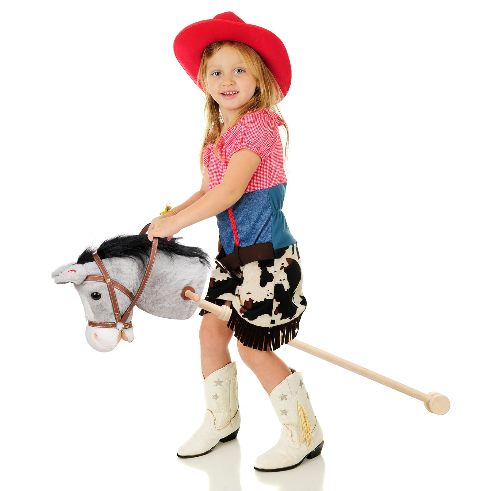 Foto 3 pulgar | Peluche Con Forma De Caballo Hollyhome Outdoor Con Sonido, 91 Cm, Color Gris - Venta Internacional.