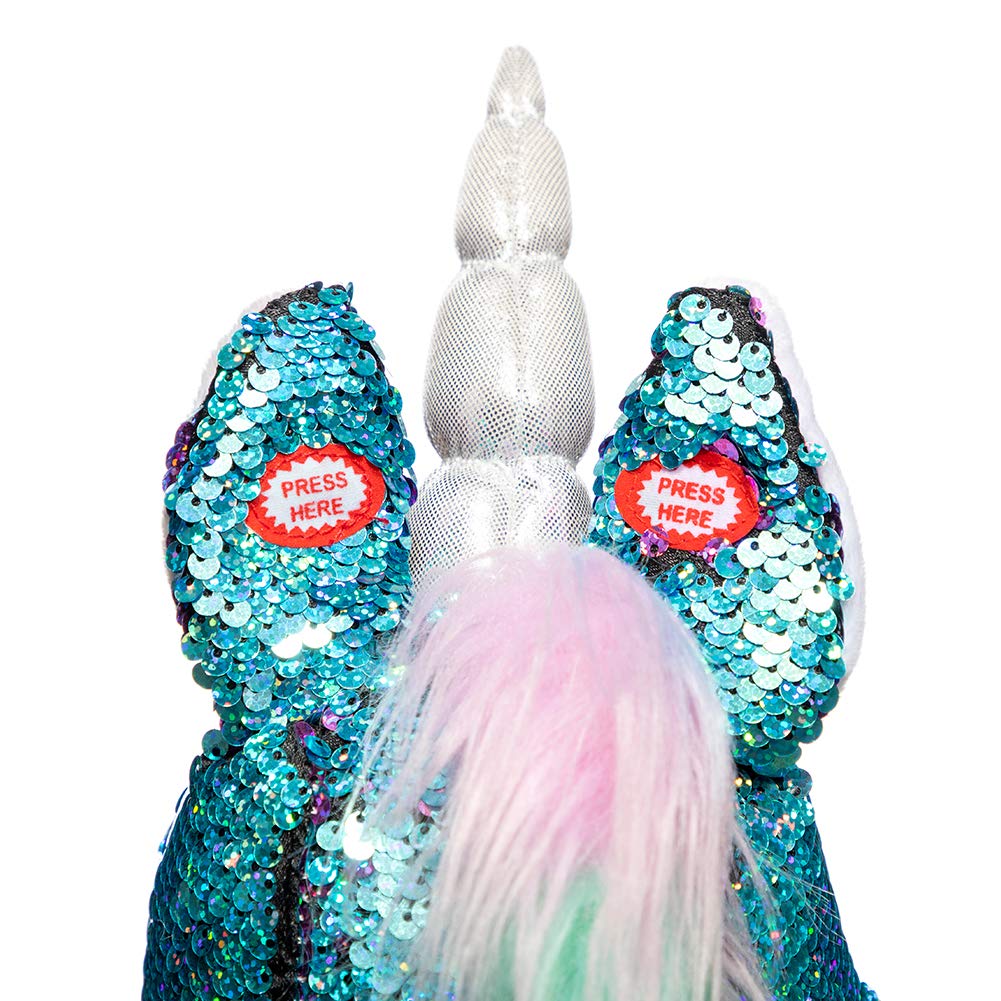 Foto 4 pulgar | Lentejuela De Peluche Con Forma De Unicornio, Diseño De Caballo, Hollyhome, Con Sonido, 91 Cm - Venta Internacional.