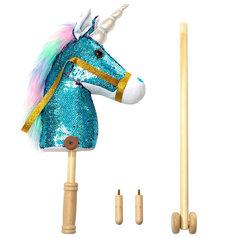 Foto 7 pulgar | Lentejuela De Peluche Con Forma De Unicornio, Diseño De Caballo, Hollyhome, Con Sonido, 91 Cm - Venta Internacional.