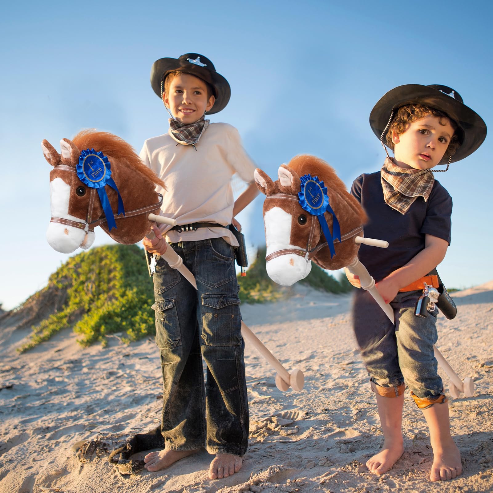 Foto 4 pulgar | Peluche Stick Horse Hollyhome Con Cinta Desmontable, 91 Cm - Venta Internacional.