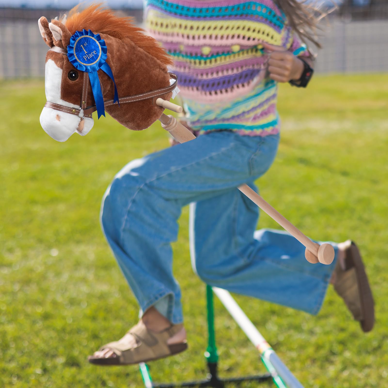 Foto 5 pulgar | Peluche Stick Horse Hollyhome Con Cinta Desmontable, 91 Cm - Venta Internacional.