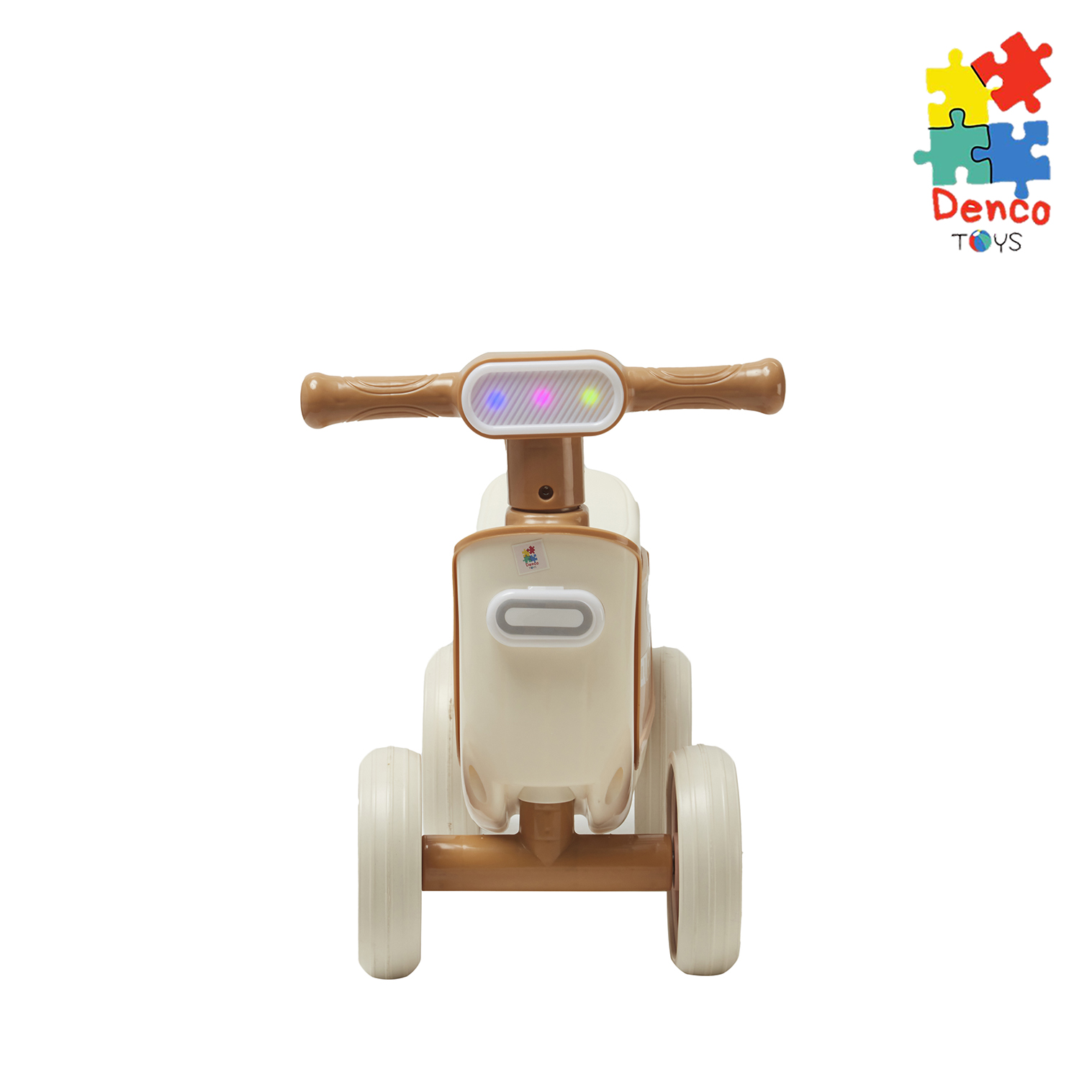 Foto 3 pulgar | Montable de Impulso Baby Triciclo Denco Toys Café Música Luces Led Compartimento Bajo el Asiento para Almacenamiento