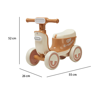 Foto 5 | Montable de Impulso Baby Triciclo Denco Toys Café Música Luces Led Compartimento Bajo el Asiento para Almacenamiento
