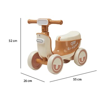 Foto 5 | Montable de Impulso Baby Triciclo Denco Toys Café Música Luces Led Compartimento Bajo el Asiento para Almacenamiento
