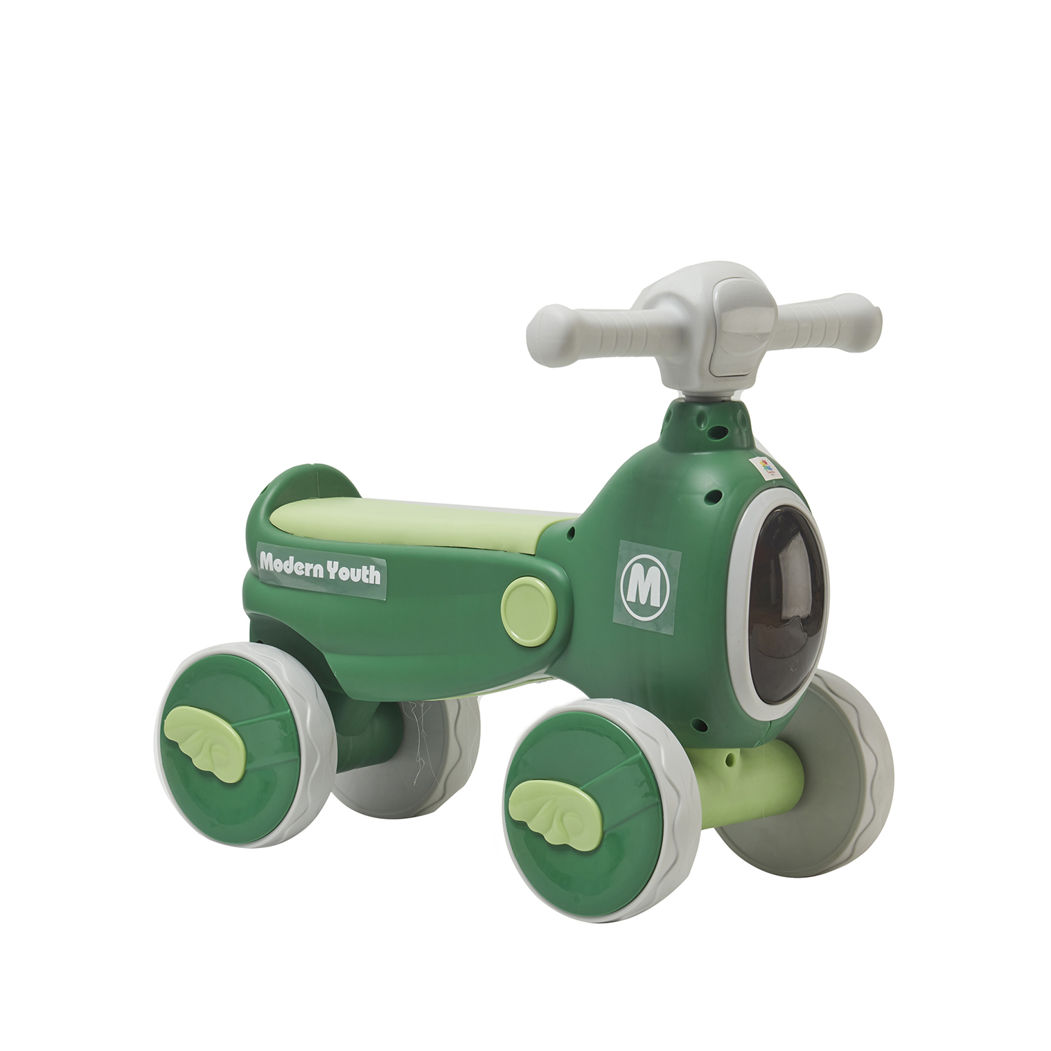Foto 2 pulgar | Montable de Impulso Baby Triciclo ''s'' Denco Toys Verde Música Luces Led