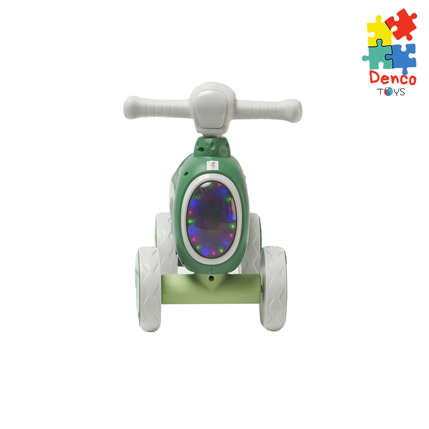 Foto 3 pulgar | Montable de Impulso Baby Triciclo ''s'' Denco Toys Verde Música Luces Led