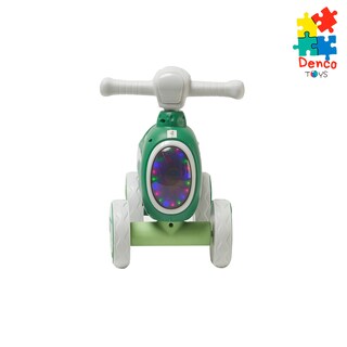 Foto 2 | Montable de Impulso Baby Triciclo ''s'' Denco Toys Verde Música Luces Led