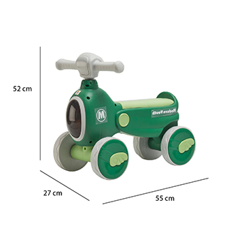 Foto 4 | Montable de Impulso Baby Triciclo ''s'' Denco Toys Verde Música Luces Led