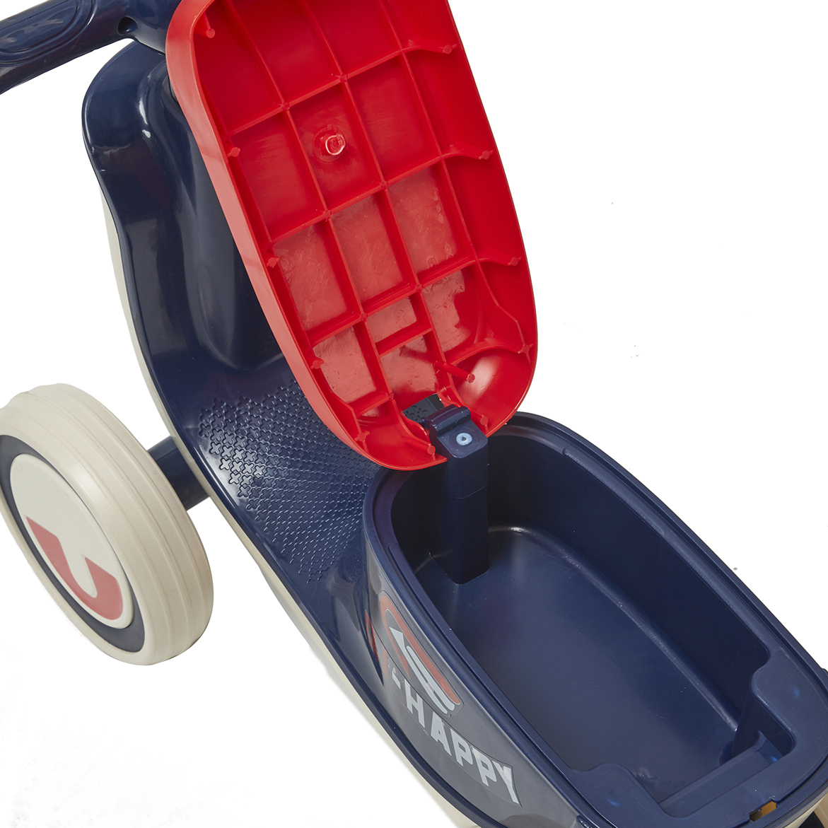 Foto 4 pulgar | Montable De Impulso Baby Triciclo Denco Toys Azul, Música, Luces Led, Compartimento Bajo El Asiento Para Almacenamiento
