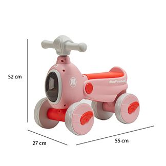 Foto 4 | Montable de Impulso Baby Triciclo ''s'' Denco Toys Rosa Música Luces Led