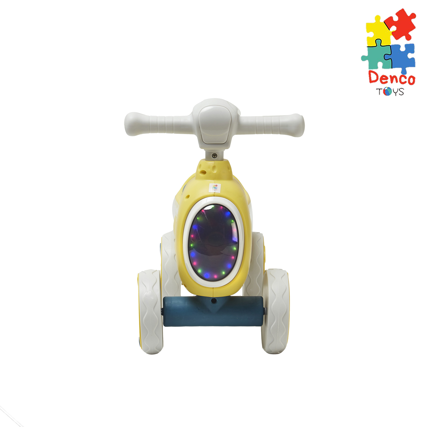 Foto 3 pulgar | Montable De Impulso Baby Triciclo ''s'' Denco Toys Amarillo, Música, Luces Led