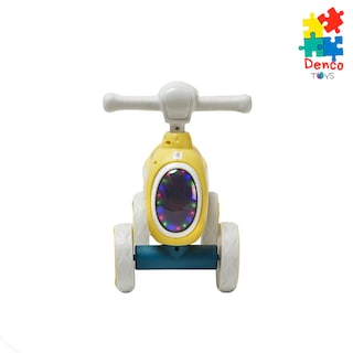Foto 2 | Montable De Impulso Baby Triciclo ''s'' Denco Toys Amarillo, Música, Luces Led