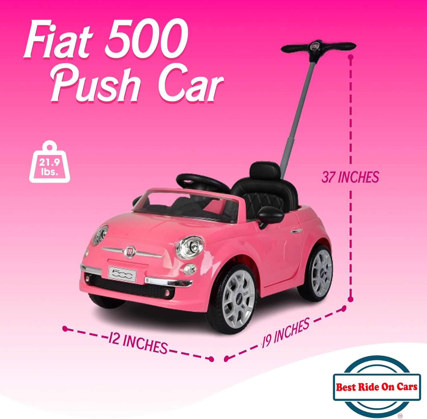 Foto 4 pulgar | Fiat Carrito Montable Para Niños Coche De Empuje Con Música