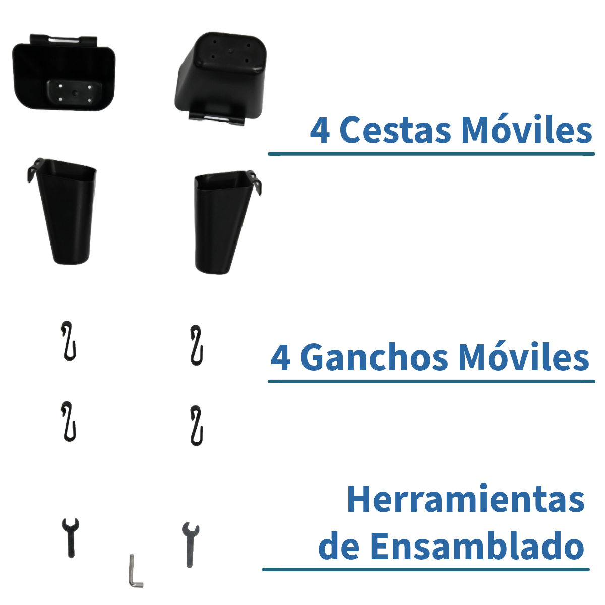 Foto 8 | Carrito Organizador Con Ruedas 3 Niveles Multiusos Práctico Negro