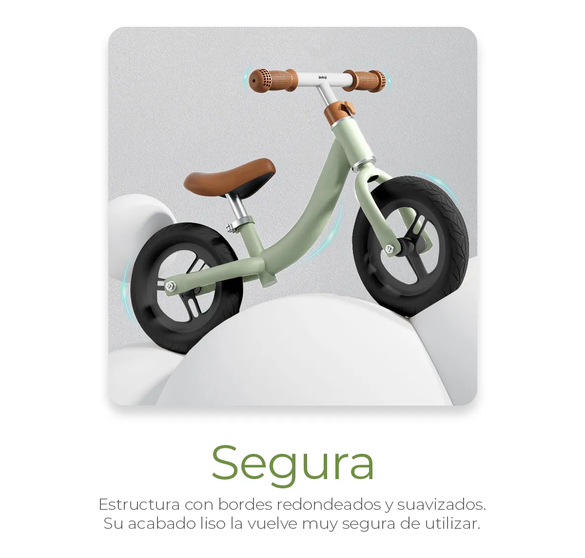 Foto 6 pulgar | Bicicleta Belug De Equilibrio Sin Pedales Entrenadora Para Niños Verde