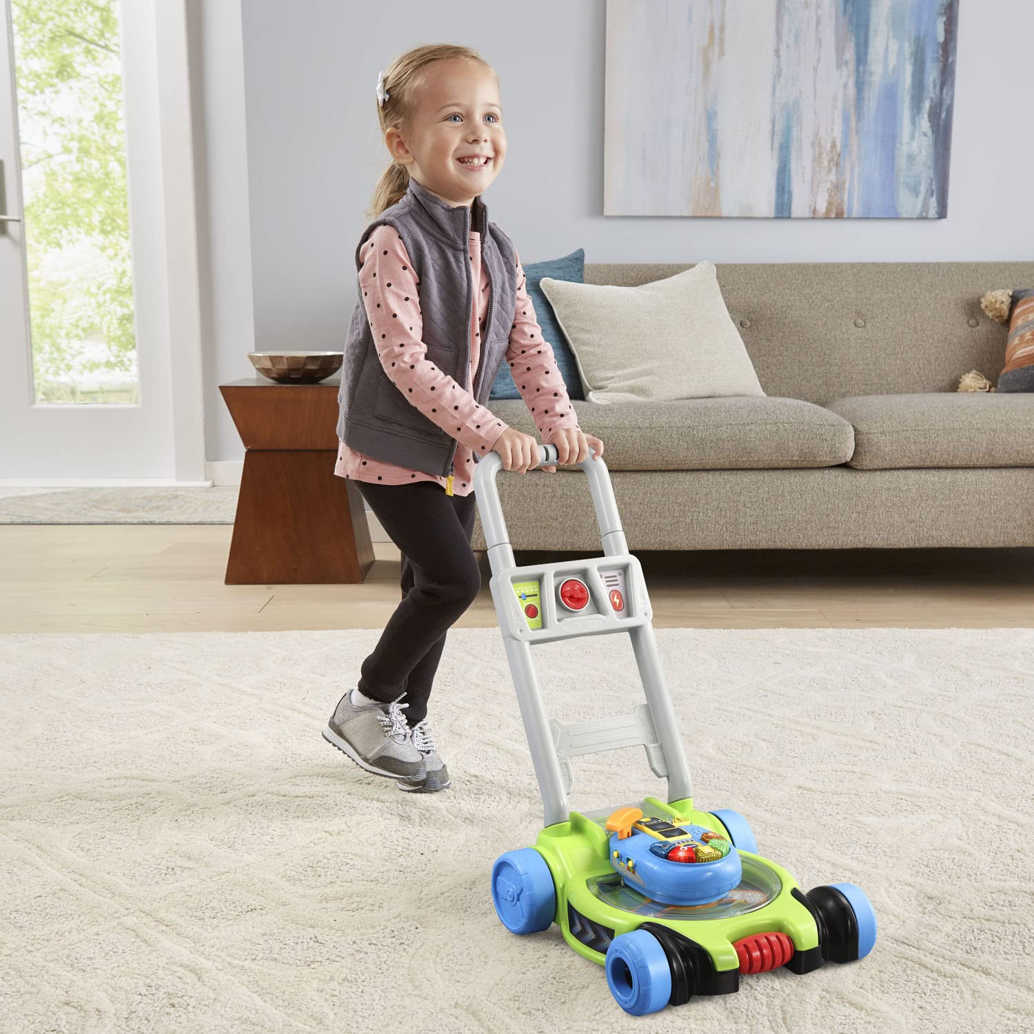 Foto 7 pulgar | Cortadora De Césped Toy Vtech Pop And Spin Para Niños De 2 A 5 Años Con Sonido - Venta Internacional.
