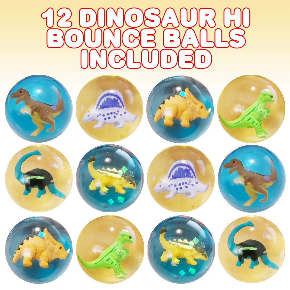 Foto 3 pulgar | Bounce Balls Artcreativity Con Forma De Dinosaurio De 5 Cm De Altura Con Interior 3d Para Niños - Venta Internacional.