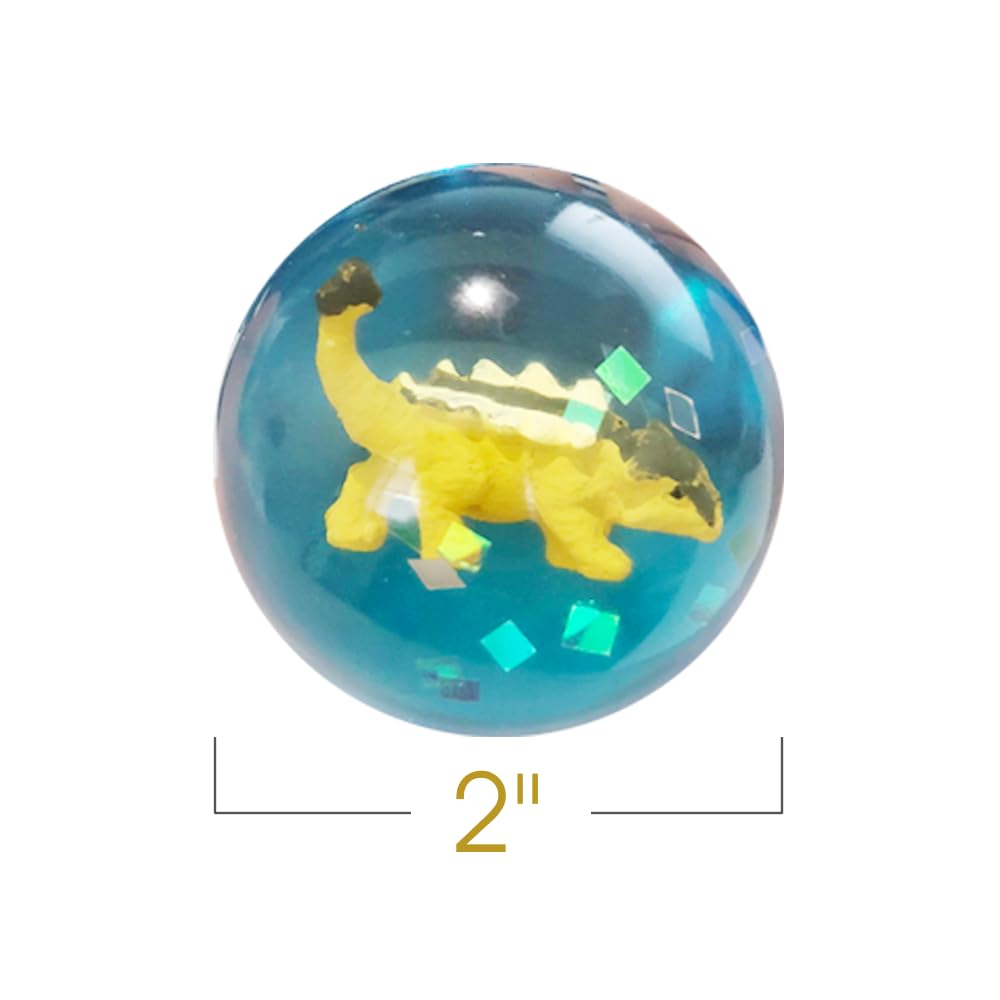 Foto 4 pulgar | Bounce Balls Artcreativity Con Forma De Dinosaurio De 5 Cm De Altura Con Interior 3d Para Niños - Venta Internacional.