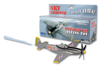 Foto 1 | Juguete Volador Daron Sky Fighter En Una Cuerda Gris - Venta Internacional.