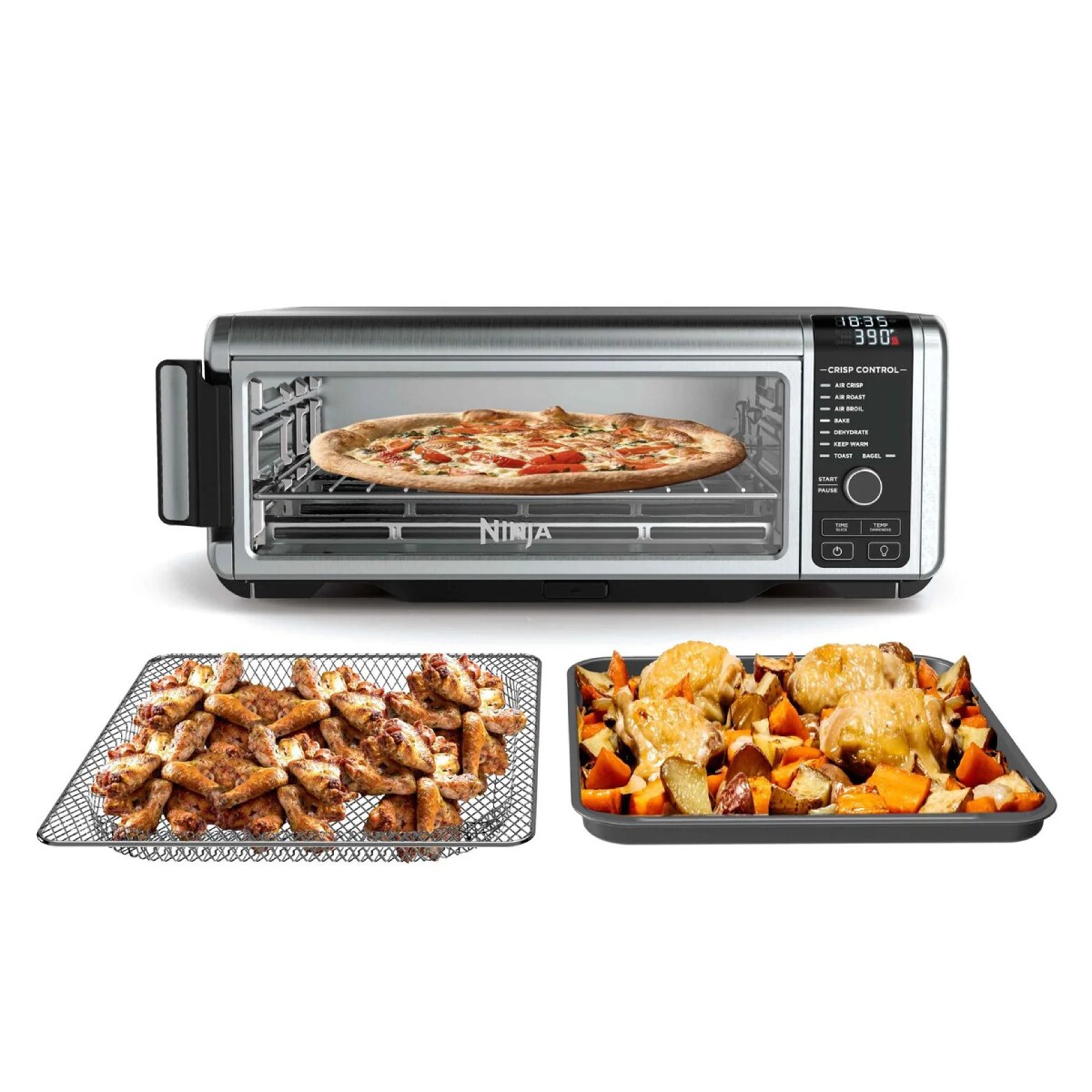 Ninja Foodi Ft102co Freidora Digital Acabado Acero Inoxidable Reacondicionado $2,599