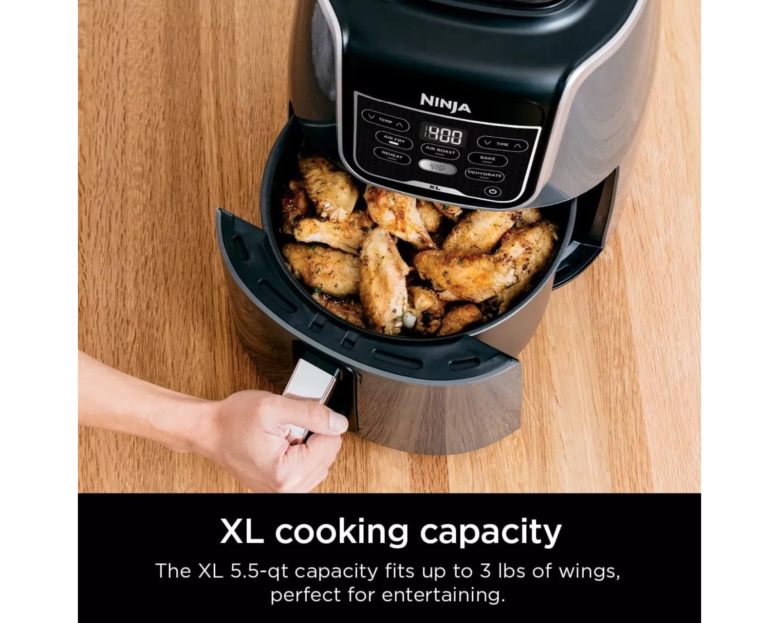 Foto 5 | Freidora de Aire Ninja XL Capacidad de 5.2L Reacondicionado