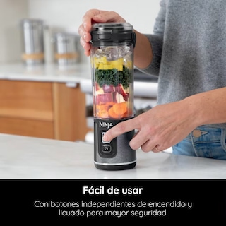 Foto 4 | Ninja Mini Licuadora Blast Blender Portátil De 532ml (18 Oz) Negro (reacondicionado)