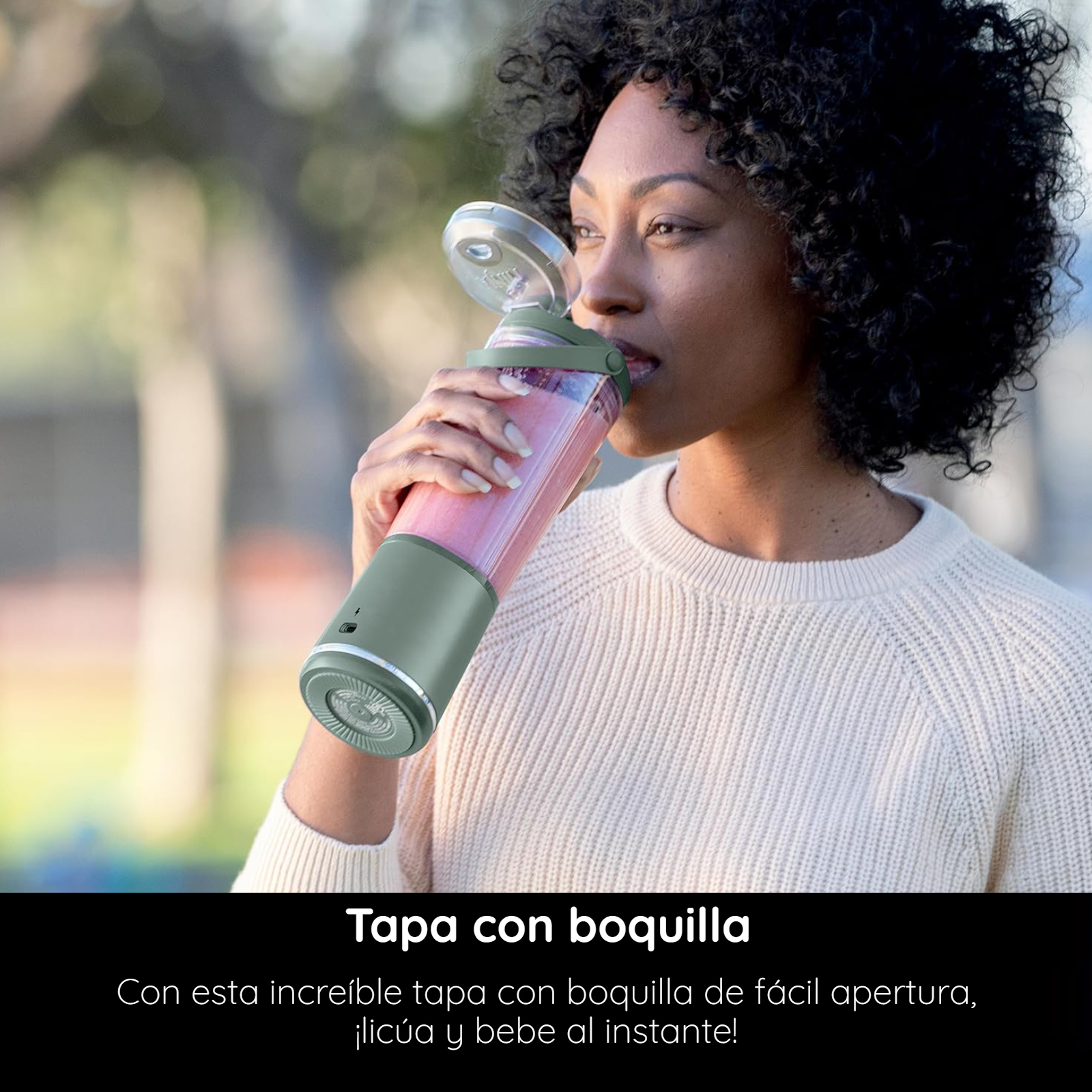 Foto 5 pulgar | Ninja Mini Licuadora Blast Blender Portátil De 532ml (18 Oz)  Verde Bosque (reacondicionado)