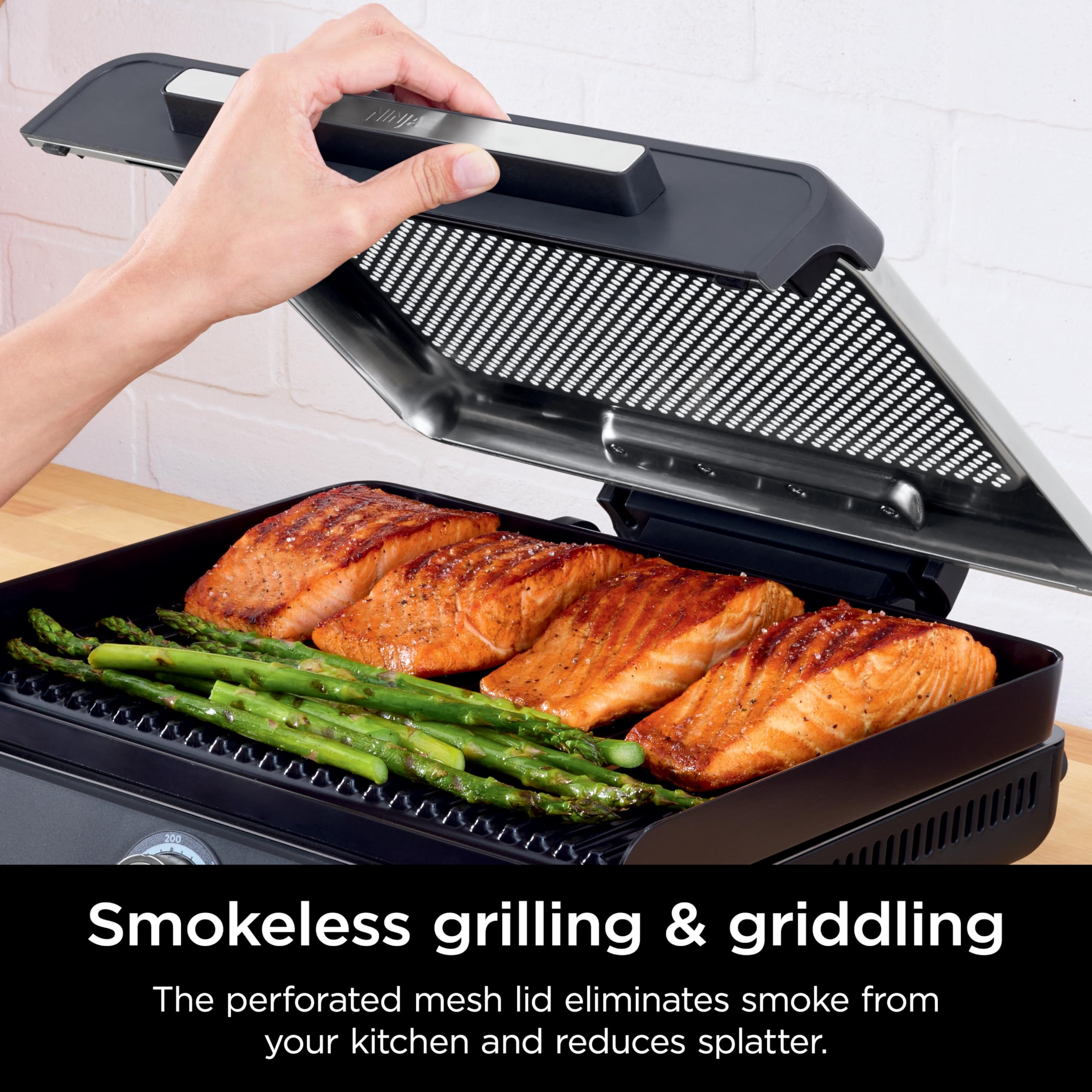 Foto 5 pulgar | Parrilla Interior sin Humo Ninja Gr101 Sizzle Reacondicionada - Venta Internacional