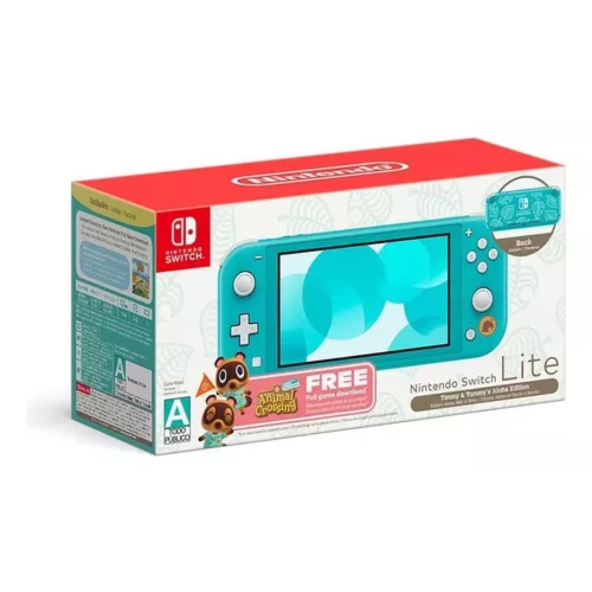 Nintendo Switch Lite Animal Crossing Turquesa