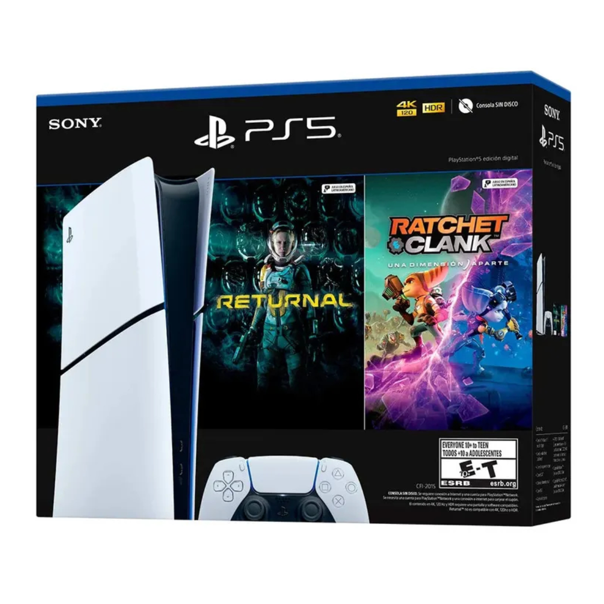 Consola Playstation 5 Slim Digital Paquete Returnal + Ratchet And Clank Rift Apart