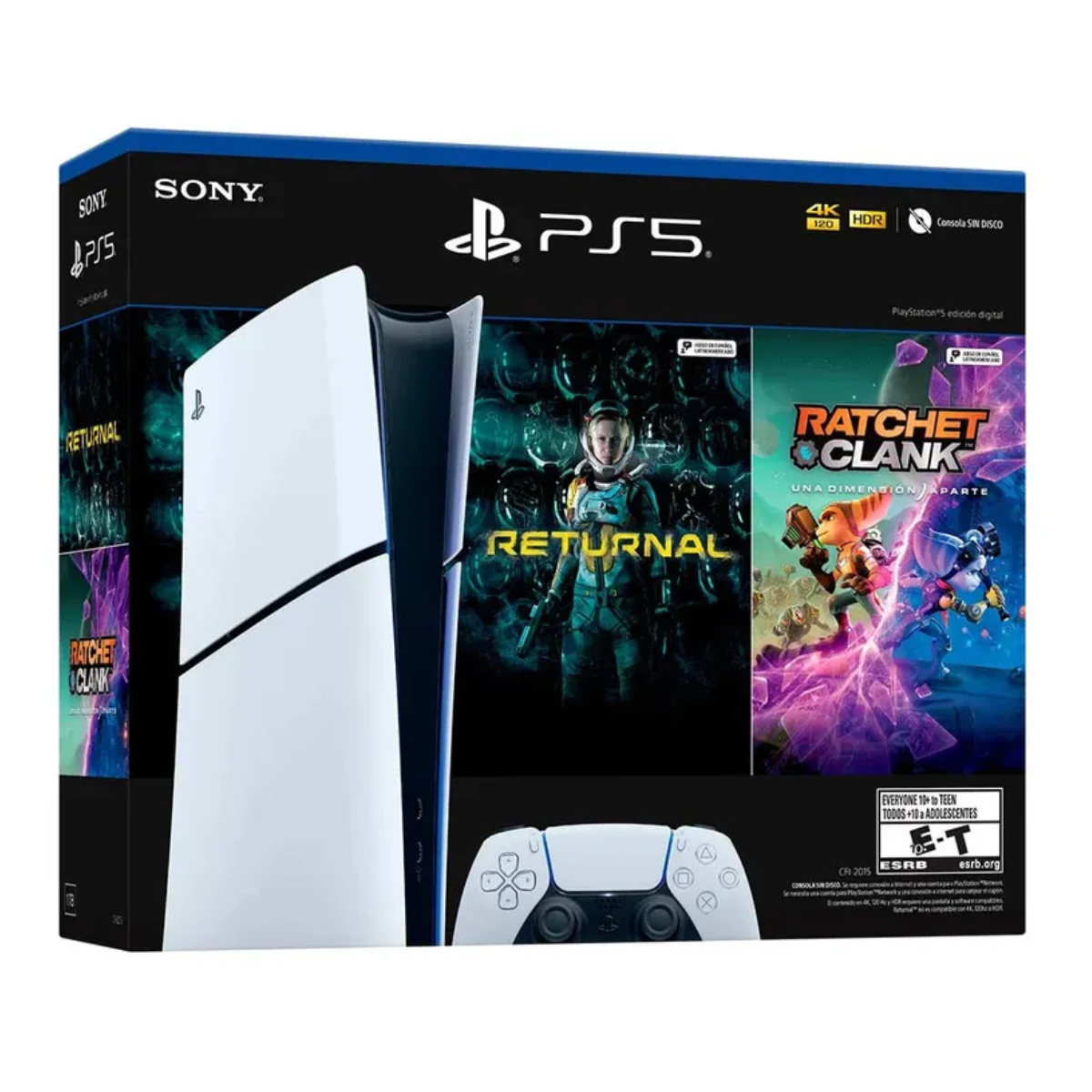 Foto 4 pulgar | Consola Playstation 5 Slim Digital Paquete Returnal + Ratchet And Clank Rift Apart