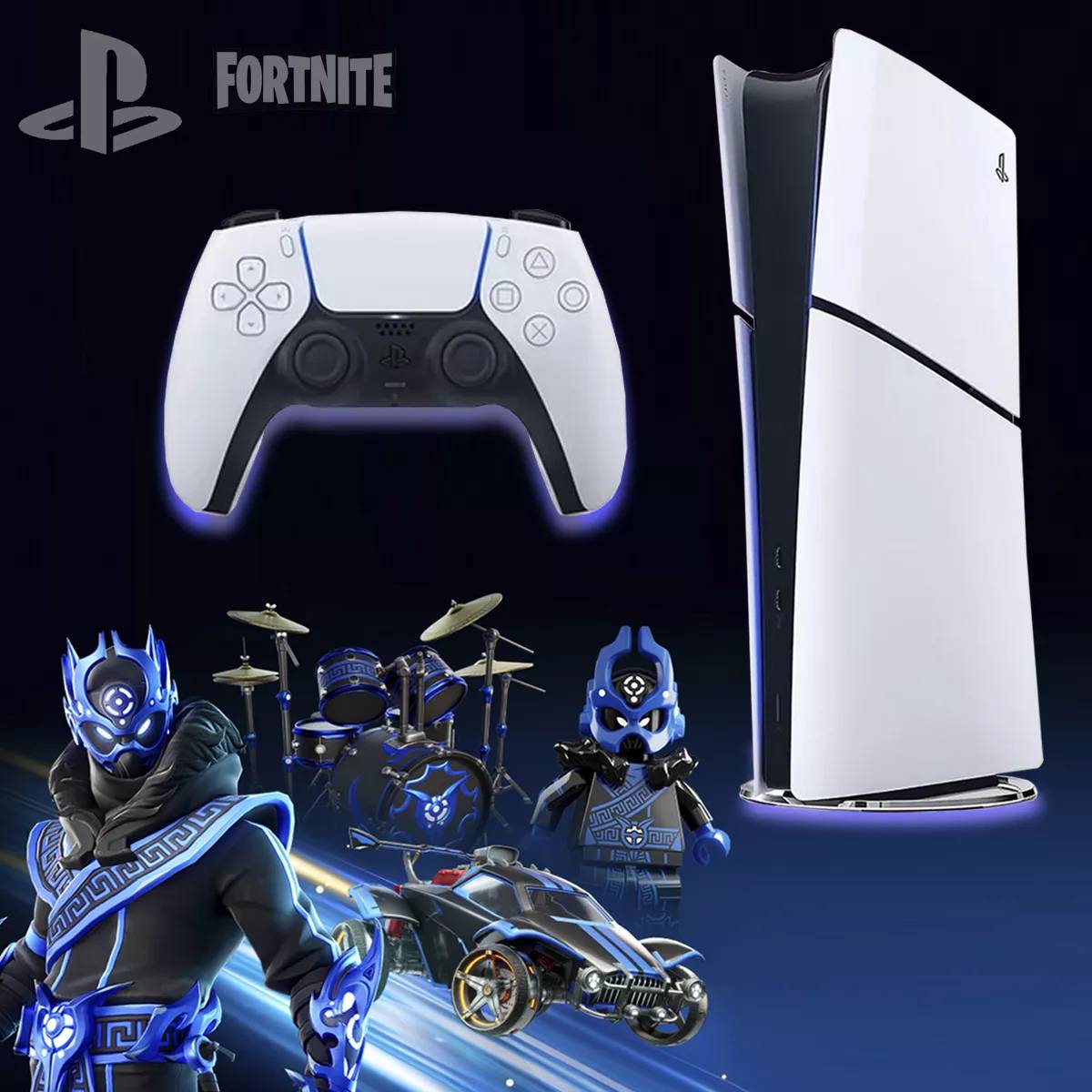 Foto 6 pulgar | Consola Playstation 5 Slim Edición Digital 1 Tb - Fornite Cobalt Star